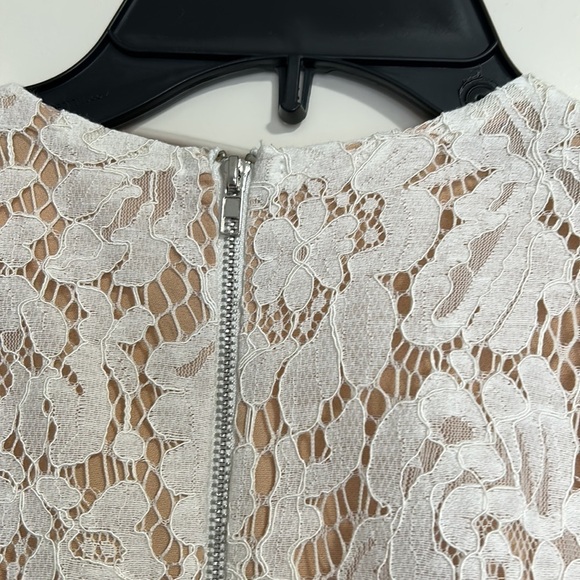 Endless Rose White Lace Romper Cut Out Lined Sorority Party Anthro Sz M - Picture 9 of 12